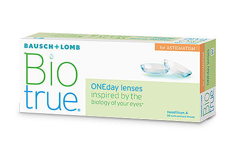 Ημερίσιοι Φακοί Επαφής Bausch & Lomb Biotrue ONEday Μυωπίας με Αστιγματισμό (5 Φακοί)