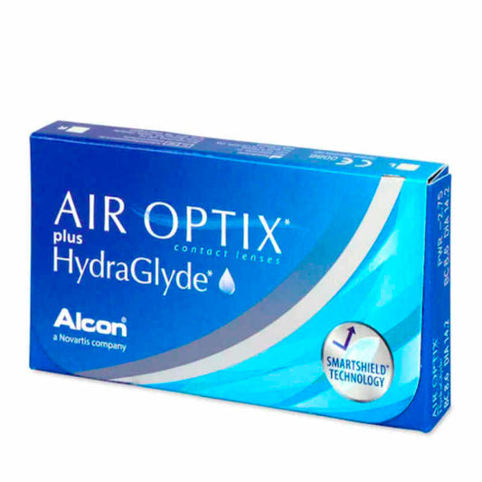 Μηνιαίοι Φακοί Επαφής Alcon Air Optix Plus HydraGlyde Μυωπίας (6 Φακοί)